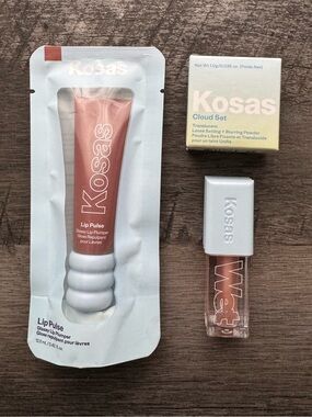 Kosas Lip Pulse, Wet Lip Oil & Cloud Set Bundle